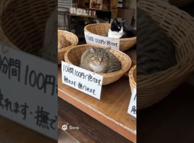 10分間で100円の猫。安すぎる癒し。