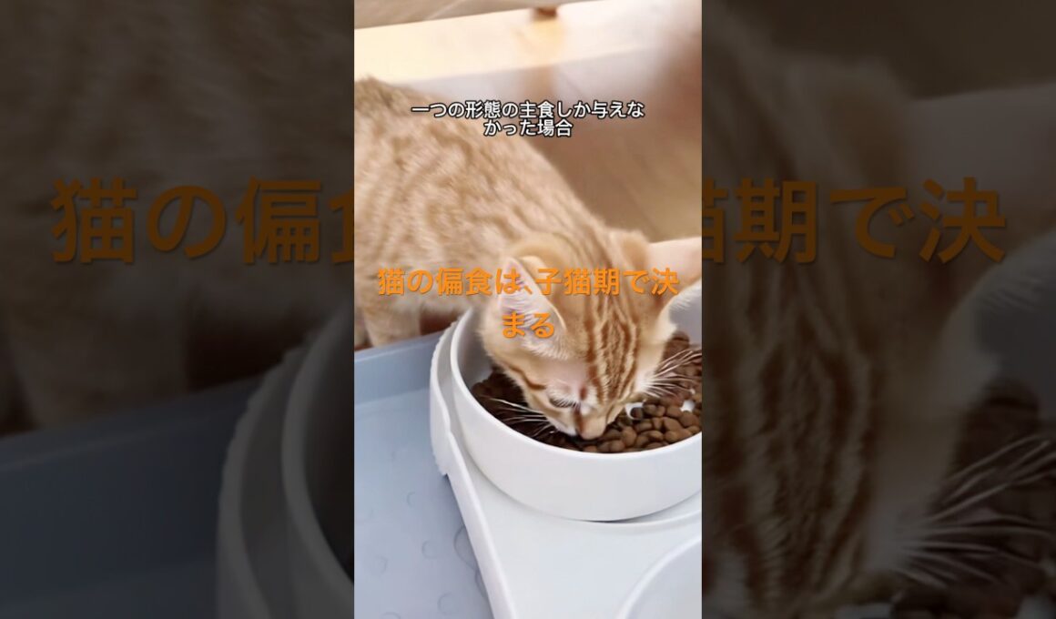 なぜ猫は偏食になるのか｜子猫期の食経験が鍵 #猫の健康 #猫のいる暮らし #猫の行動 #猫との暮らし #猫の豆知識 #子猫 #猫 #猫のいる生活 #ねこ