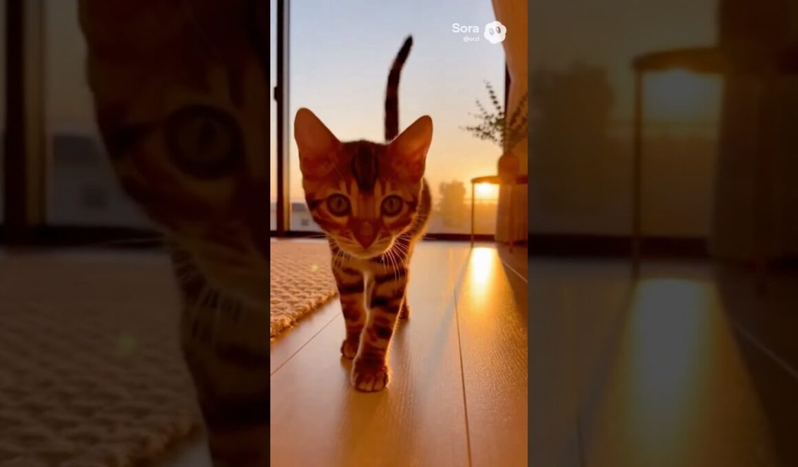 Calm Thursday Evening with Bengal Kitten 🌇 | ベンガル子猫と迎える木曜の夕方
