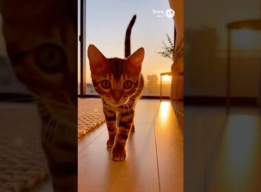 Calm Thursday Evening with Bengal Kitten 🌇 | ベンガル子猫と迎える木曜の夕方