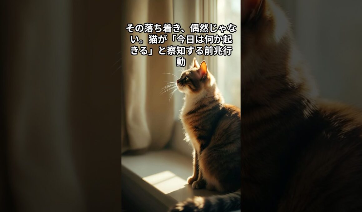 その落ち着き、偶然じゃない。猫が「今日は何か起きる」と察知する前兆行動　 #猫 #雑学 #ねこ #猫のいる生活 #猫好き #猫の雑学 #ネコ #名もなき風景 #cat