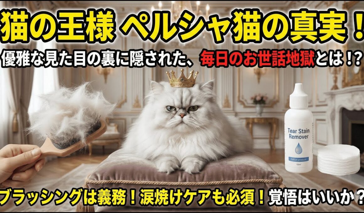 ペルシャ猫は「猫の王様」でも手がかかる？特徴・性格・毛玉＆涙焼けケア・かかりやすい病気まで解説