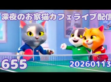 深夜のお家猫カフェライブ配信 ６５５