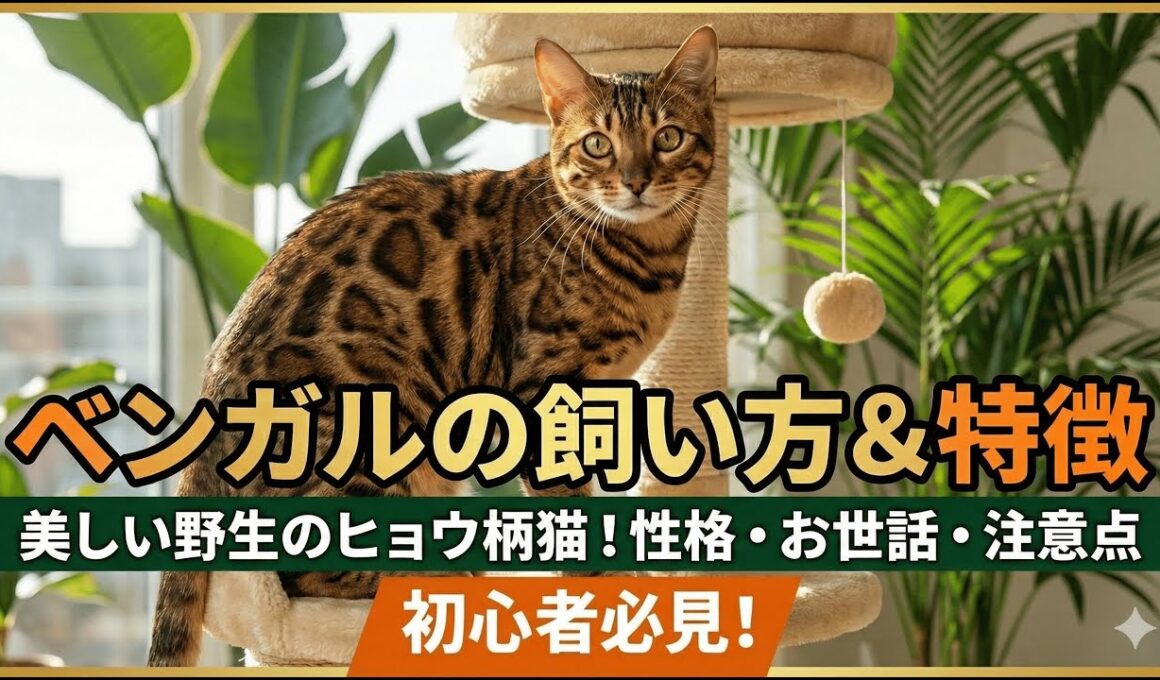 ベンガル猫＝見た目は猛獣、中身は甘えん坊！ヒョウ柄ロゼットの秘密と飼い方｜運動不足NG