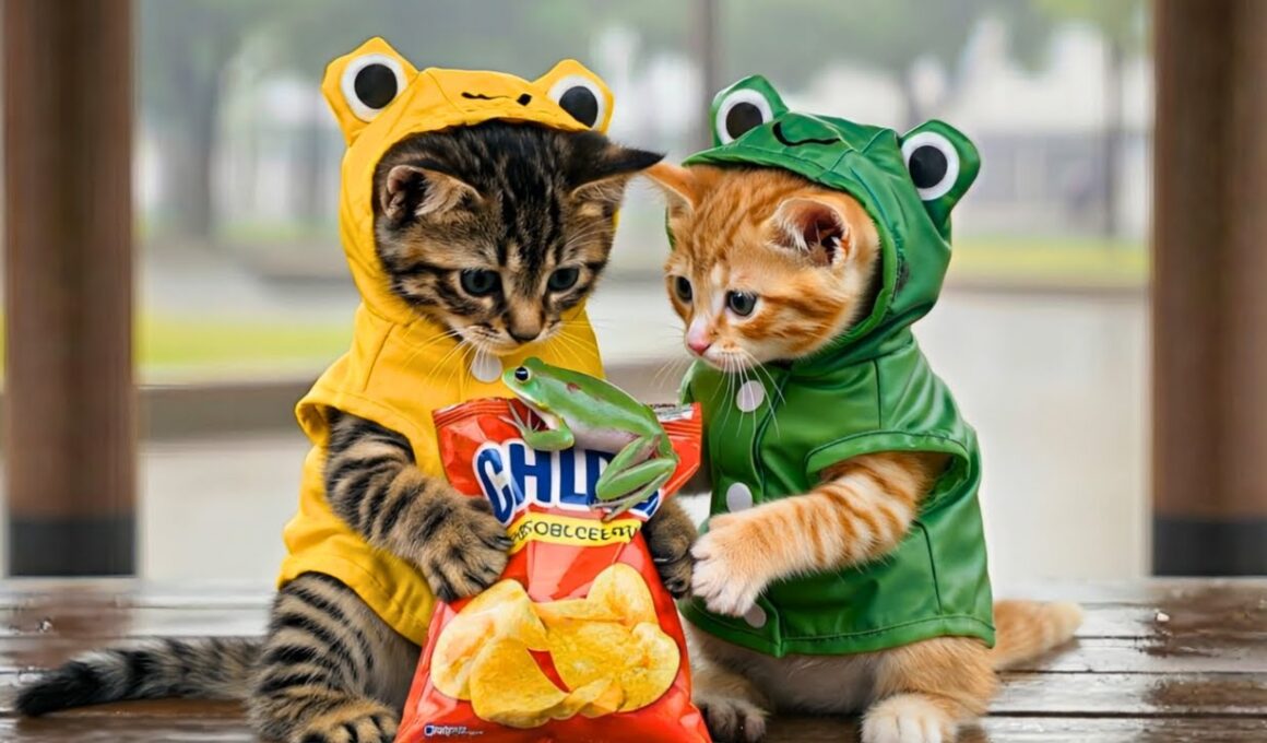 もふめし。/ 雨でもじっとしていられない子猫たち｜Restless Kittens on a Rainy Day