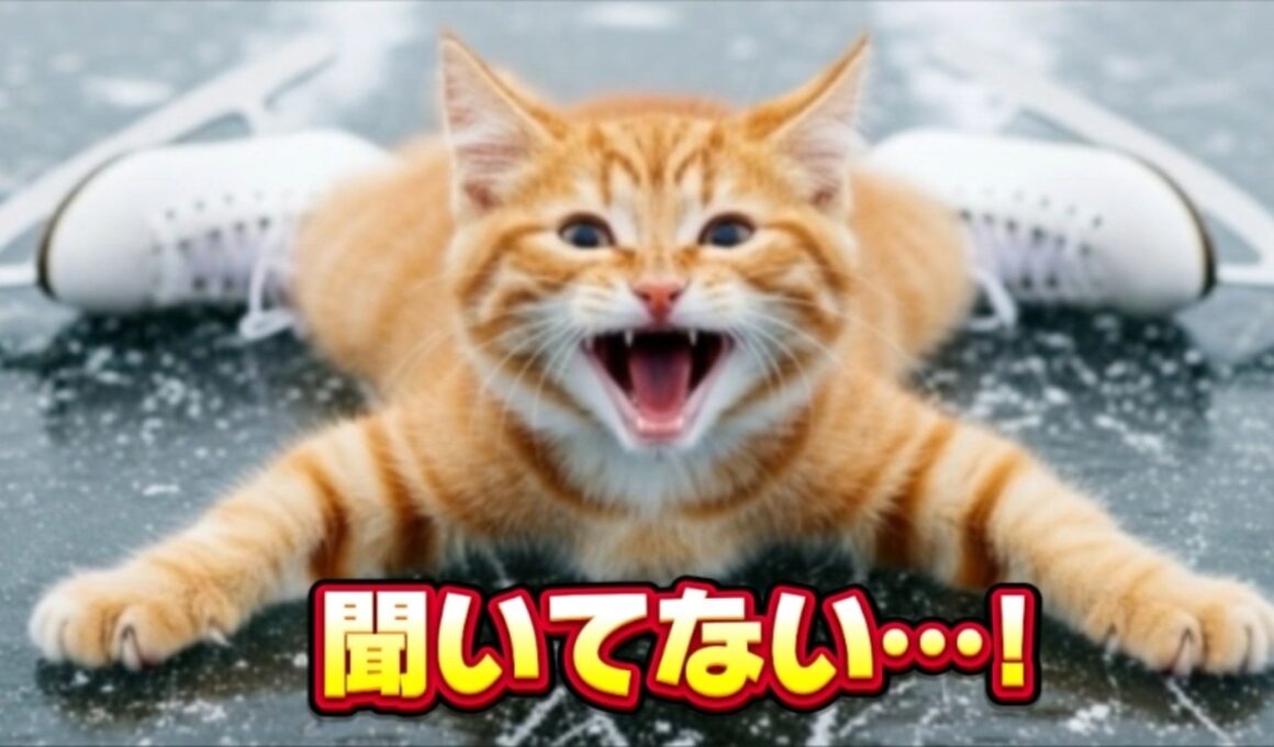 【聞いてない…】子猫、初スケートで人生最大のピンチ I Didn’t Know!” A Kitten’s First Skating Disaster