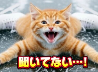 【聞いてない…】子猫、初スケートで人生最大のピンチ I Didn’t Know!” A Kitten’s First Skating Disaster