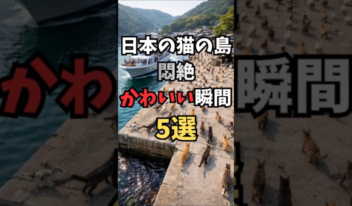 日本の猫の島・悶絶かわいい瞬間5選 🐾 | 5 Cutest Moments on Japan's Cat Island　 #猫のいる暮らし #猫#猫の島 #cat