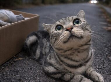 引越しで捨てられた…アメリカンショートヘアを保護しました。