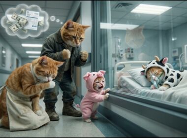 病気の子猫を救うために決して諦めなかったママ猫とパパ猫 — 心温まる物語🐱❤️