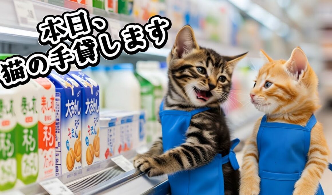 もふめし。/ 子猫たちが１日スーパーマーケットで働くことになった日A day at the supermarket
