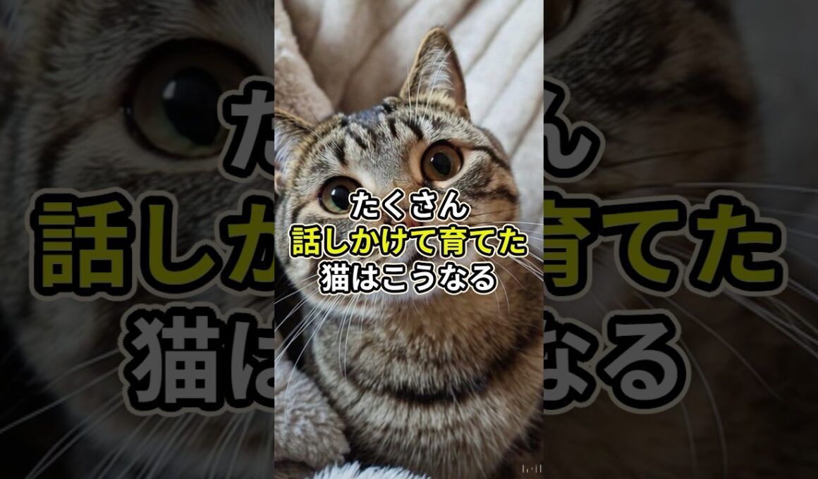 たくさん話しかけて育てた猫はこうなる#愛猫ライフ #cat #ねこ#猫雑学#shorts #猫のいる暮らし