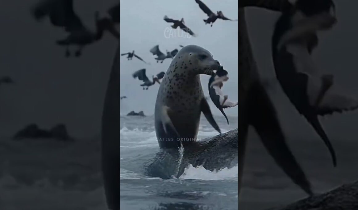 Pelicans Rescue a Kitten from a Seal | ペリカンがアザラシから子猫を救出 海で起きた奇跡の動物レスキュー