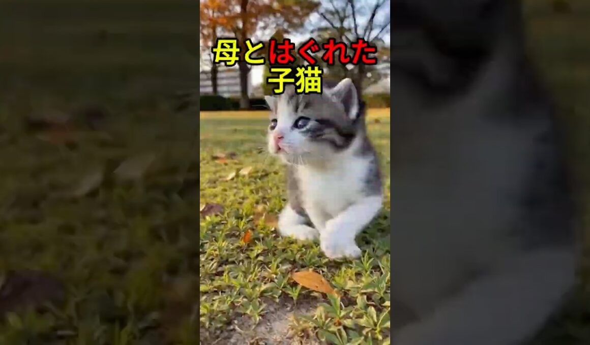 母に置いていかれた子猫の結末【感動物語】 #shorts