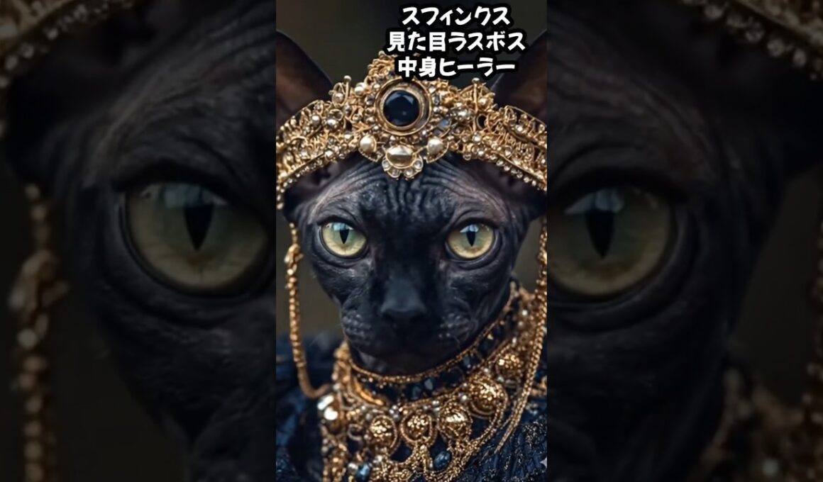 スフィンクス 見た目ラスボス、中身ヒーラー #動物 #動物雑学 #豆知識 #雑学