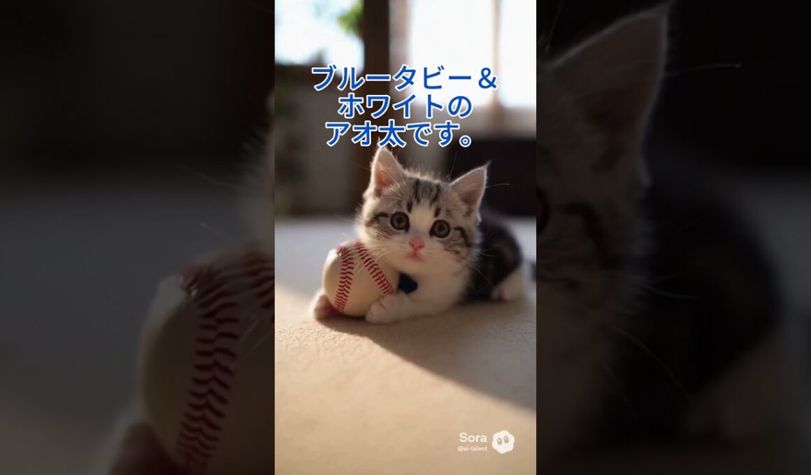 【紹介】新メンバー・アオ太が子猫日和の仲間に加わりました！　A new member, Aota, has joined the Kitten Days group!　#子猫 #子猫動画 #猫