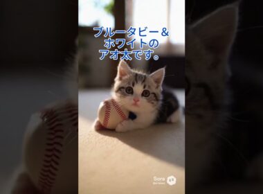 【紹介】新メンバー・アオ太が子猫日和の仲間に加わりました！　A new member, Aota, has joined the Kitten Days group!　#子猫 #子猫動画 #猫