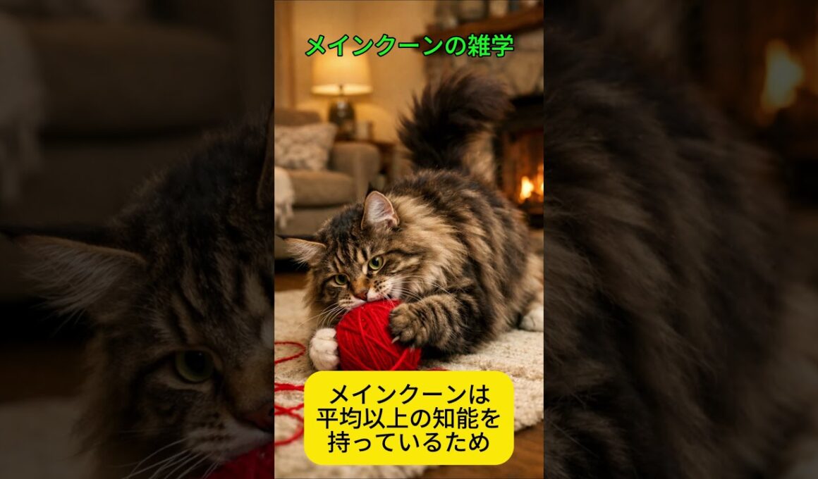 メインクーンの雑学 #雑学 #プチ知識 #猫 #メインクーン #長毛種 #ネコ科