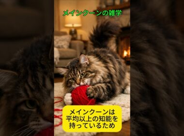 メインクーンの雑学 #雑学 #プチ知識 #猫 #メインクーン #長毛種 #ネコ科