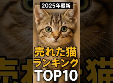2025年最新！日本で売れた猫ランキングTOP10