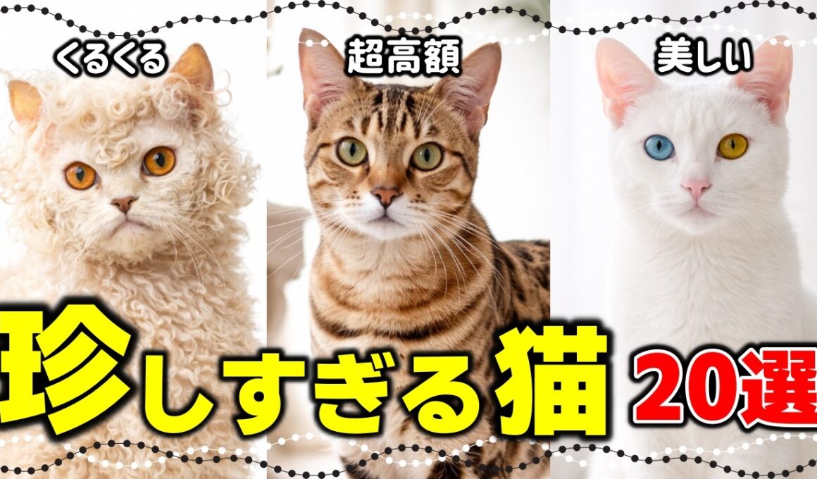 レアすぎて見つからない！実在する希少で珍しい猫種たち