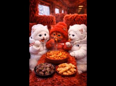 終着駅へいこう｜赤い子猫列車の冬旅 Red Kitten Train Winter Journey to the End Station