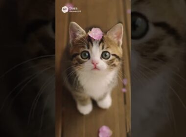 5匹な子猫とおばあちゃん❣️