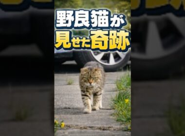 人を信じなかった野良猫が、子猫たちに見せた優しさ #猫 #野良猫 #感動