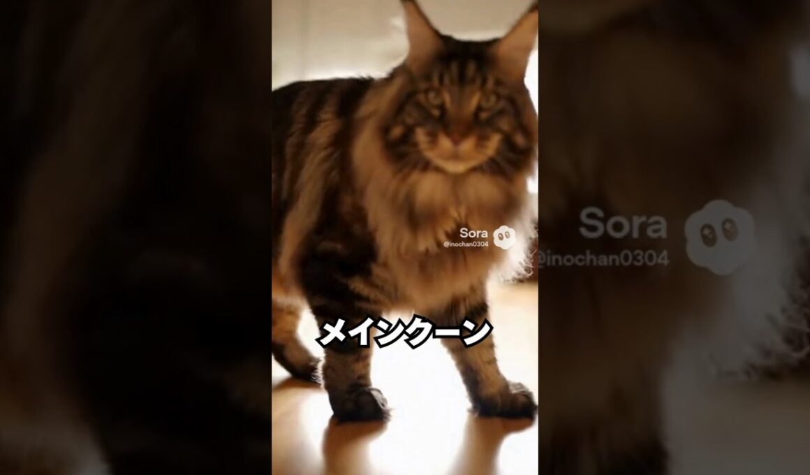 抱っこで“でかっ”ってなる猫…メインクーン😽｜猫の雑学 #shorts #猫のいる暮らし #cat #猫好きさんと繋がりたい
