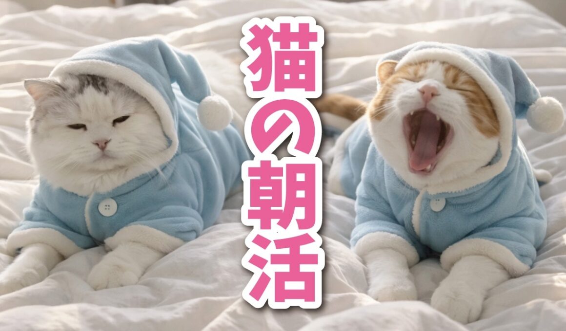 【レア映像】猫の朝活に密着したら面白すぎた