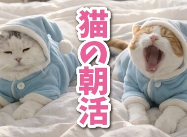 【レア映像】猫の朝活に密着したら面白すぎた