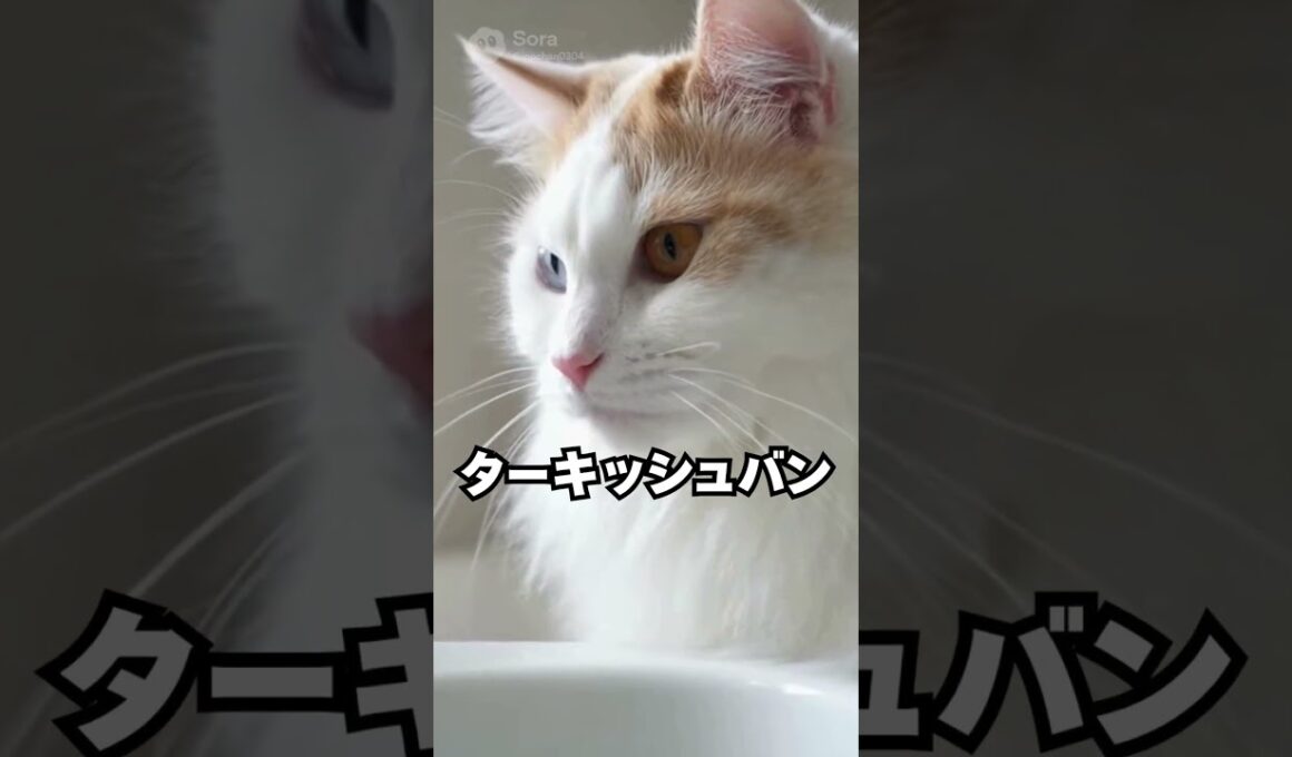 猫なのに、水に近づいていく…ターキッシュバン😽｜猫の雑学 #shorts #猫のいる暮らし #猫の雑学 #cat #猫好きさんと繋がりたい