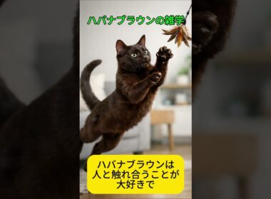 ハバナブラウンの雑学 #雑学 #プチ知識 #ハバナブラウン #短毛種 #猫