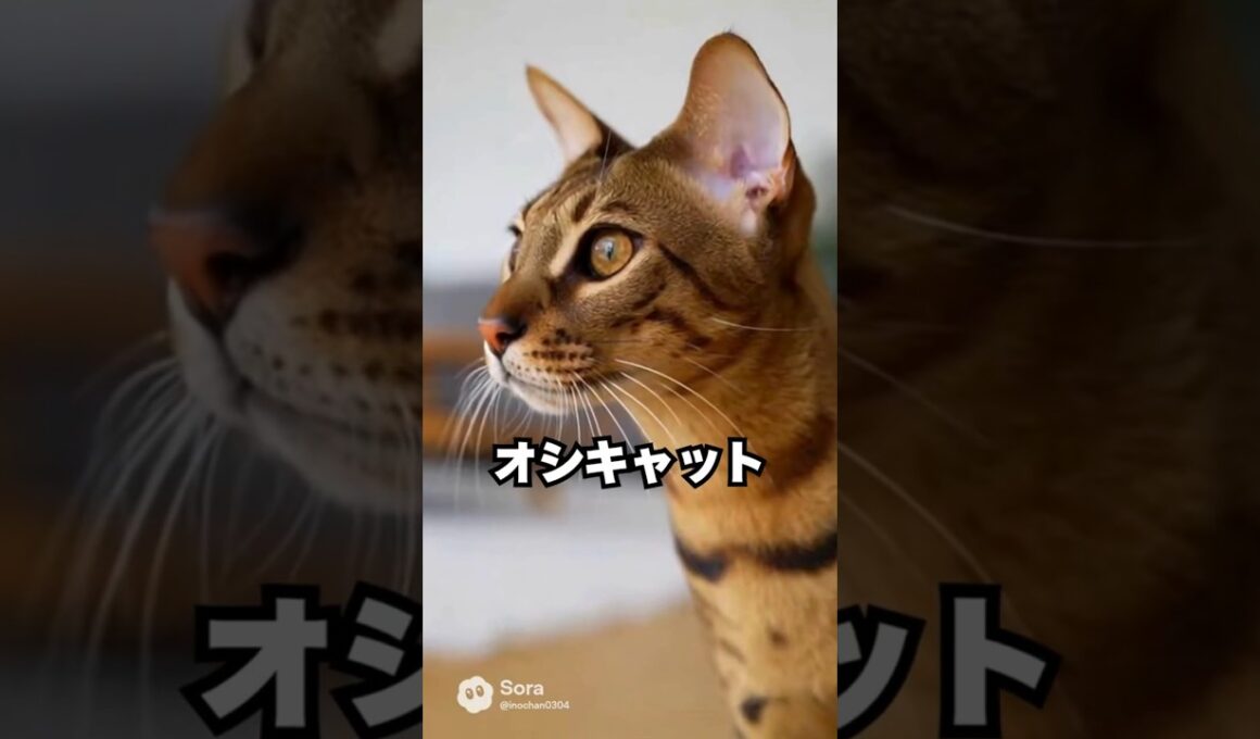 見た目はワイルドなのに、意外に人なつっこい猫…オシキャット😽｜猫の雑学  #shorts #猫のいる暮らし #猫の雑学 #cat #猫好きさんと繋がりたい #猫