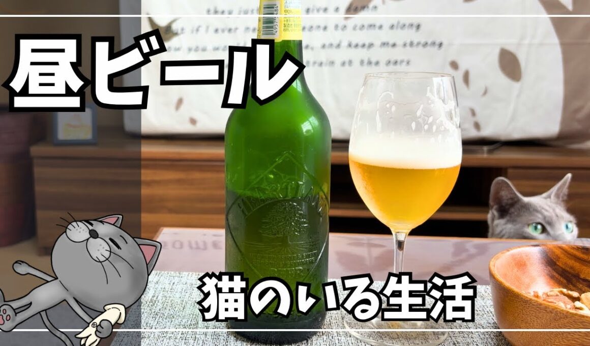 春の昼からビールを飲んでたら猫がこうなりました