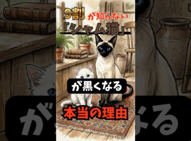 【衝撃】シャム猫が「黒くなる」のは、飼い主のせい！？ #猫 #ねこかわいい 　 #猫雑学