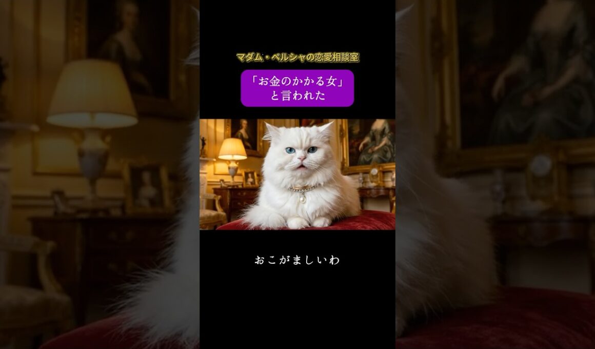 【毒舌】マダム・ペルシャの辛口恋愛相談室 #shorts #animals #おもしろ動画  #ai #スカッとする話