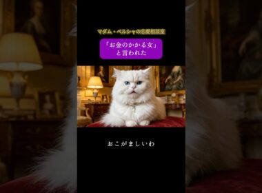 【毒舌】マダム・ペルシャの辛口恋愛相談室 #shorts #animals #おもしろ動画  #ai #スカッとする話