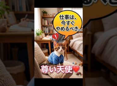 仕事中の飼い主を監視する子猫の圧がスゴイ… #shorts #cat #funny
