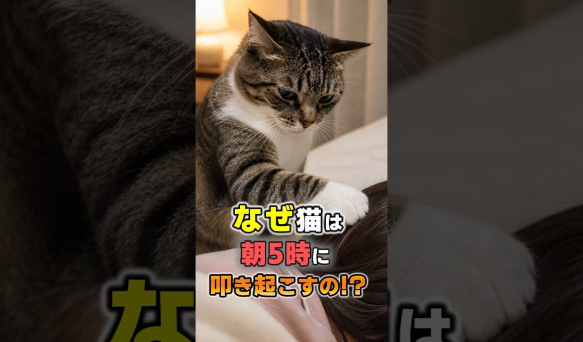 絶対に見逃さないで！猫が朝5時に起こしにくる本当の理由7選 #猫雑学 #ねこたんの解説 #猫