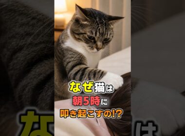 絶対に見逃さないで！猫が朝5時に起こしにくる本当の理由7選 #猫雑学 #ねこたんの解説 #猫
