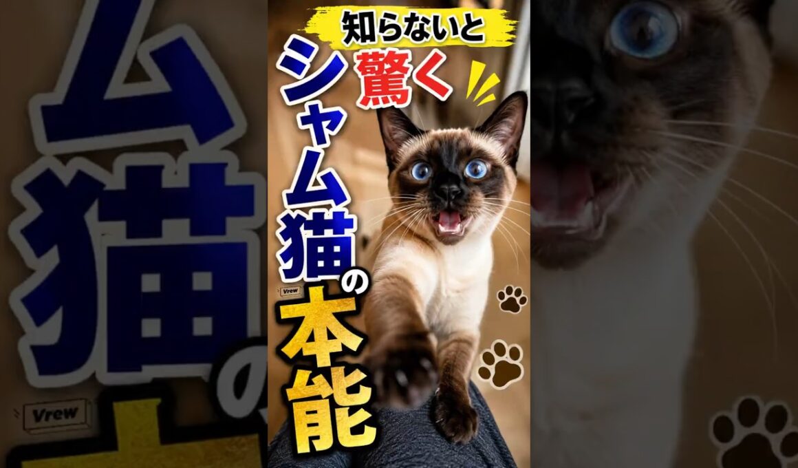 知らないと驚く シャム猫の本能 #猫のいる暮らし #猫 #cat #保護猫 #好きな猫 #元気になる動画 #猫のいる生活 #子ネコ #猫好きさんと繋がりたい #シャム猫