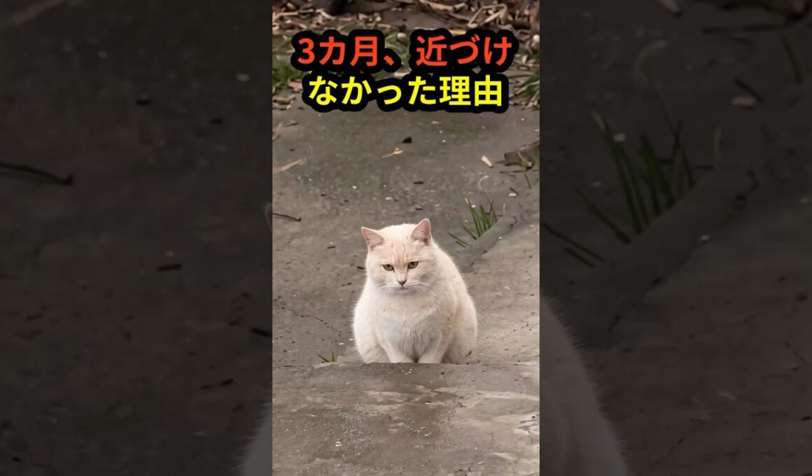 3か月間、近づけなかった猫が最後に… #shorts