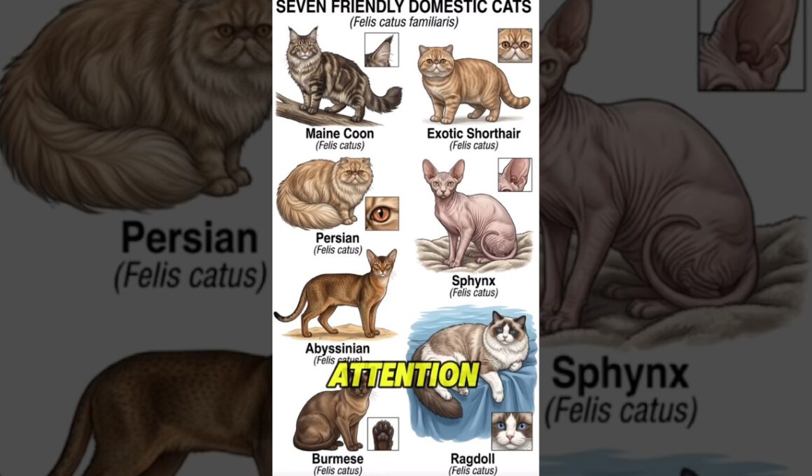 7 Friendliest Domestic Cats — #1 Is the Most Popular Cat in America 🐱💕 #animals #wildlife #cats