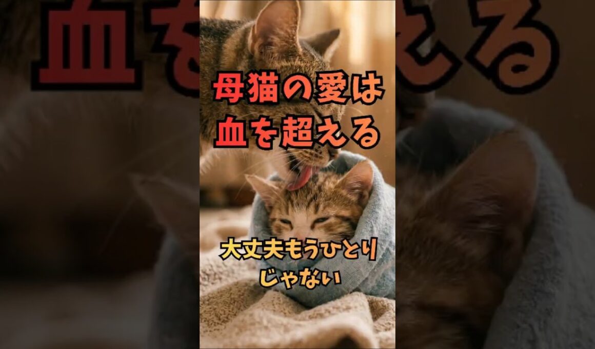 奇跡の出会い！母猫と子猫の心温まる絆！