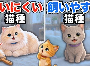 実は飼いにくい猫種4選と飼いやすい猫種4選｜人気猫種のお手入れ・性格・病気の注意点まで解説【猫の雑学】