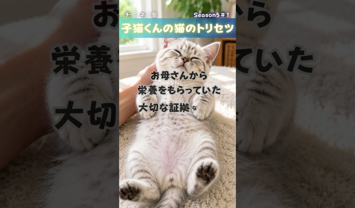 【衝撃の事実】実は子猫にも「みんなと同じアレ」があるって知ってた？毛の奥に隠されたお母さんとの絆の証拠…！愛猫の可愛いお腹を今すぐチェックしてみて！ #shorts #子猫 #猫のトリビア #猫の雑学