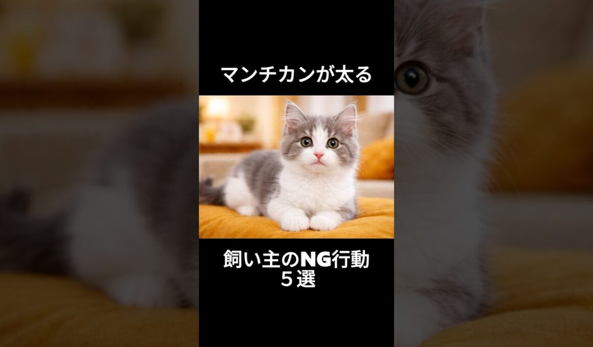 マンチカンが太る原因5選