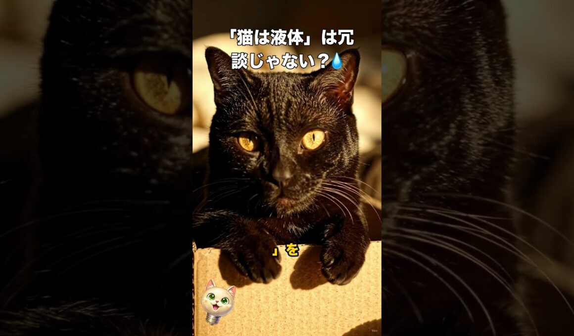 「猫は液体」は冗談じゃない？💧