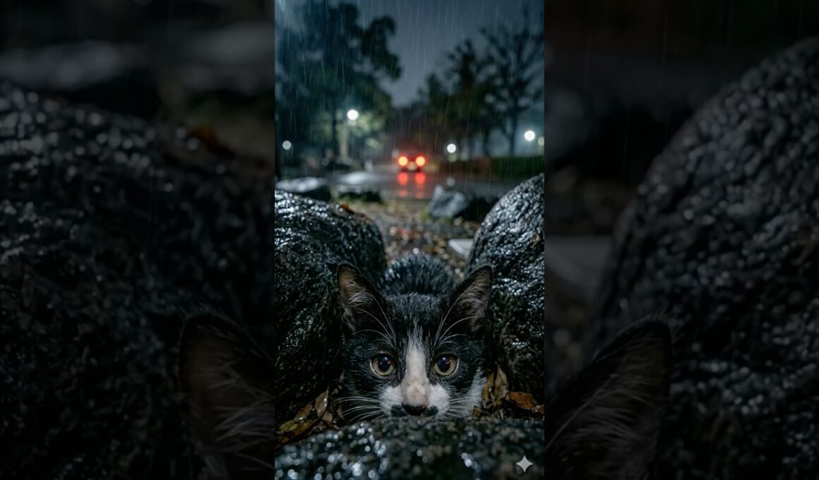 激痩せ子猫が家族に出会った瞬間